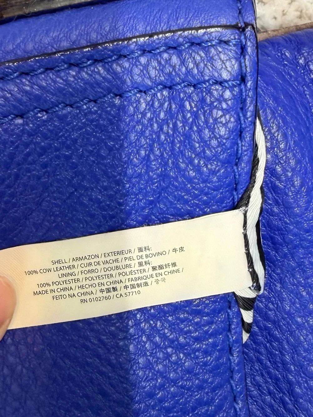 kate spade cobalt blue pebbled leather crossbody bag